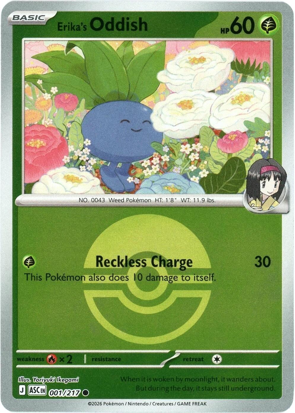 Erika's Oddish (Poke Ball) [ASC - 001/217]