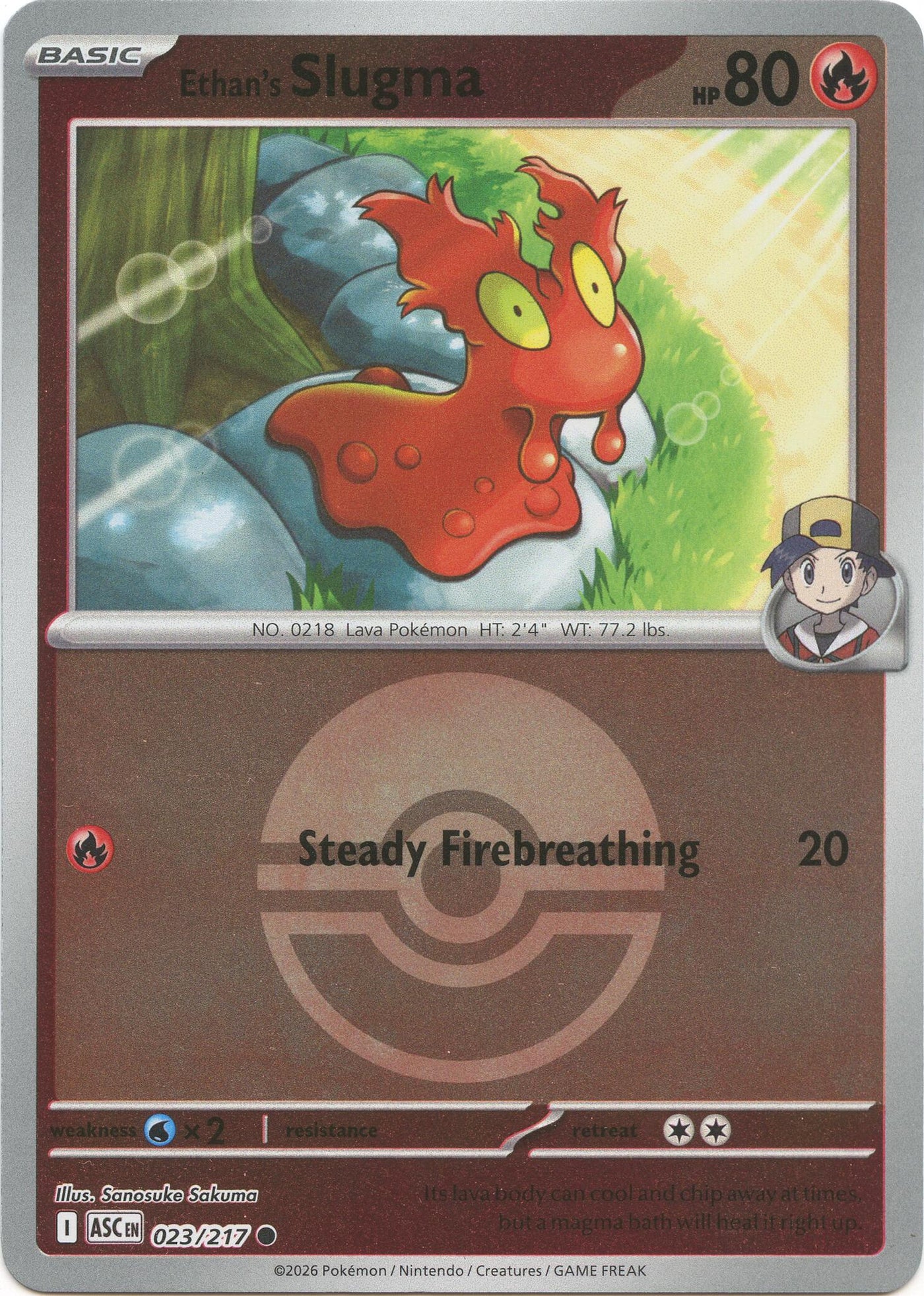 Ethan's Slugma (Poke Ball) [ASC - 023/217]