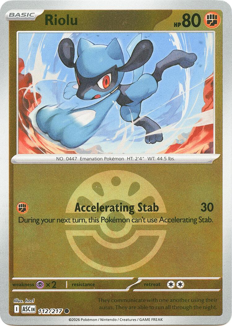 Riolu (Friend Ball) [ASC - 112/217]